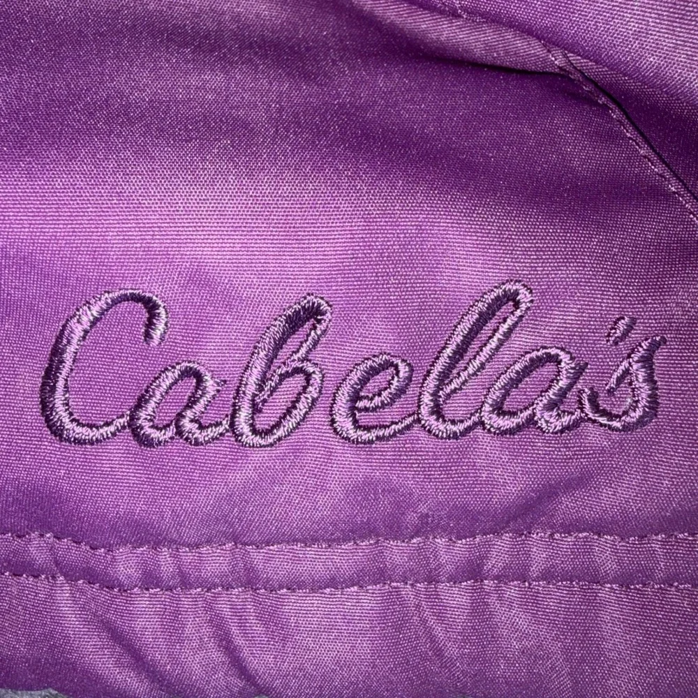 Cabelas Womens 2XL Purple Fleece Lined Full Zip Insulated Jacket